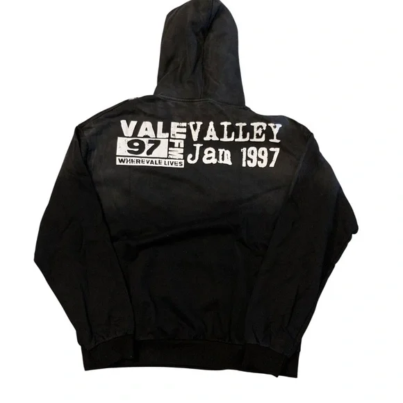 Vale Bejeweled Big Chain Hoodie Large